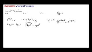 Liczba 9log3 16 jest równa [upl. by Narik79]