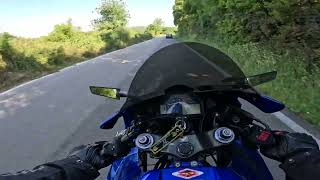 Supersport Bike  Beautiful Countryside Ride in Greece Heavy Gravel Dirt amp Old Roads [upl. by Negris298]