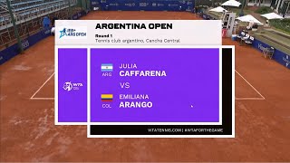 Julia Caffarena ARG vs Emiliana Arango COL  HighLights [upl. by Ilamad835]