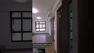 BTO walkthrough  Tengah Plantation Crescent 2 room [upl. by Niawat]