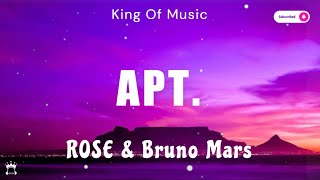 ROSÉ amp Bruno Mars  APT Lyrics [upl. by Ellevart43]