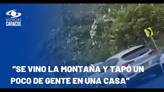 Impresionante video del momento del fatídico derrumbe en vía Quibdó  Medellín [upl. by Gladdy436]