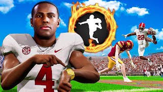 Alabama is 1 TEAM in College Football 25 Jalen Milroe is so FAST [upl. by Denae]