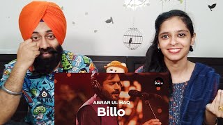 Indian Reaction on Coke Studio Season 12  Billo  Abrar Ul Haq  PunjabiReel TV Clips [upl. by Dahc995]