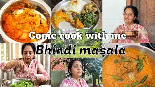 Come cook with me Bhindi Masala Sindhu Krishna [upl. by Sirraf]