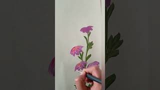 Flowers with direct brush strokes art flowerarrangement painting flowers brushstrokes [upl. by Enortna]