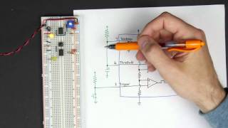 Monostable 555 timer  8bit computer clock  part 2 [upl. by Ahseya]