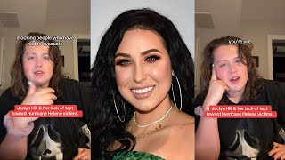 Jaclyn Hill Makes Jokes About Hurricane Helene Evacuations [upl. by Sukramaj]