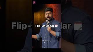 Flip Calendar By rakeshaddlakha standupcomedy comedy Comiccuts4K [upl. by Danby]