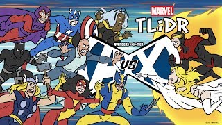 Avengers Vs XMen in 2 Minutes  Marvel TLDR [upl. by Francis]