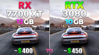 RX 7700 XT vs RTX 3080  Test in 10 Games [upl. by Kcirddahc]