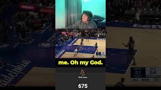 Grizzlies vs 76ers HIGHLIGHTS shorts reaction nba jamorant joelembiid paulgeorge 76ers [upl. by Oicor935]