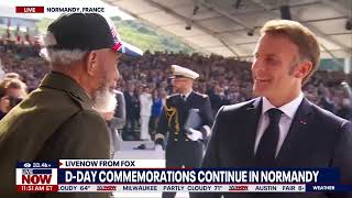 WATCH DDay ceremony in Normandy at Omaha Beach  LiveNOW from FOX [upl. by Katine832]