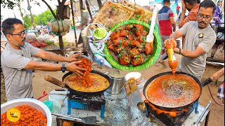 Bhubaneswar Famous Fauji Bhai Ka Unique Manchurian Parantha Combo Rs 25 l Bhubaneswar Food Tour [upl. by Nomde674]