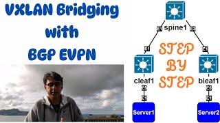 VXLAN Bridging with BGP EVPN  StepByStep Configuration [upl. by Brose]