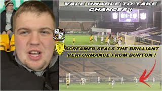 Port vale 04 Burton matchday vlog Burton Batter vale [upl. by Aelanej]