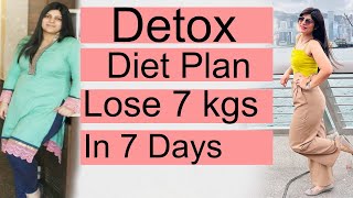 Free Detox Diet Plan  How to lose weight fast Diet Plan Stuck Weight Diet Hindi Dr Shikha Singh [upl. by Russel]