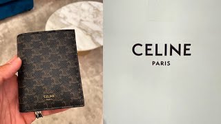 ป้ายยากับ Celine  ประทับใจ Wallet ใบแรกในรอบ 7ปี Compact wallet in triomphe canvas ในราคาสมเหตุสมผล [upl. by Gipps]