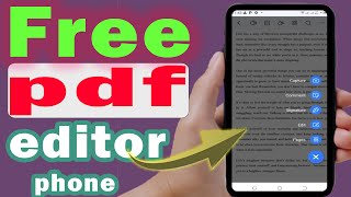 How to edit pdf in phone for free 100 FREE [upl. by Yecram17]