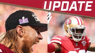 Injury Update 🚨 49ers Ambry Thomas amp George Kittle pop up on injury report after NFC Championship [upl. by Doersten]