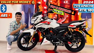 Top 5 Features to Buy TVS Apache RTR 180 2V  TVS Apache RTR 180 Details  Price Features and Specs [upl. by Abehs476]