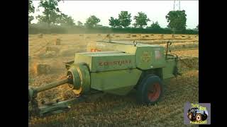 DAVID BROWN 885 AND CLAAS CONSTANT BALER [upl. by Ahserb617]