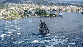 Rolex Sydney Hobart Yacht Race 2023 – Line Honours finish [upl. by Obola422]