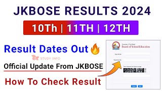 JKBOSE 10th12th Result Official Update Out  Jkbose Results 2024  Jkbose Class 12th Result Out [upl. by Hafirahs270]