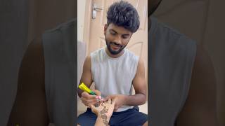 கத்துகிட்ட மொத்த வித்தையையும் இறக்குவோம்😍 5mins simple deaign mehandi trending mehandidesign [upl. by Onairelav]