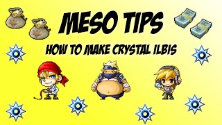 Maplestory  Meso Tips  How to make Crystal Ilbis [upl. by Yelir]