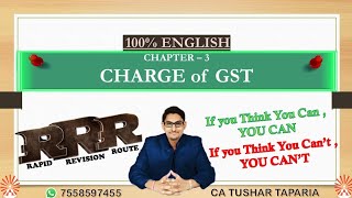 Ch3 CHARGE of GST  CA Inter Sep 2024  CA Tushar Taparia  English Language  Amendments Covered [upl. by Yerroc]