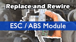 Replace and Rewire ESC Electronic Stability Control  ABS Module Tutorial [upl. by Ecinahs230]