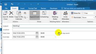 How to send a meeting request in Outlook [upl. by Ordnajela801]