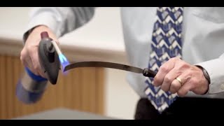 Thermal Expansion Demo Bimetallic Strip [upl. by Nunciata382]