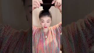 Quick and easy girls hairstyle 💙✂️ Short hair style amplong hair style shorts tutorial tiktok [upl. by Hillary]