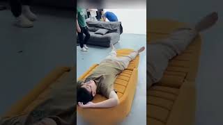 Foldable sofa bed yellow sofainnovation sofaarmchaircouchchairsleeping bedfurnituresofa set [upl. by Addiel]