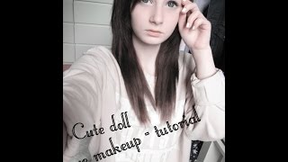 Cute doll eye makeup  tutorial [upl. by Destinee]