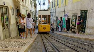 Lisbon Carros eléctricos de Lisboa  Chiado Tram Tour  Hills Tramcar Tour [upl. by Trueman281]