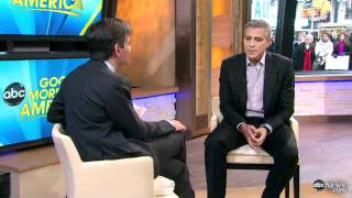 George Clooney vs George Clooney at Golden Globes  Star Discusses Descendants Ides of March [upl. by Ardnuasak]