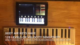 XKey Air and iPad Wireless Midi demo [upl. by Nehttam430]