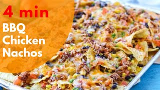 Best BBQ Chicken Nachos under 4 Minutes [upl. by Naelopan32]