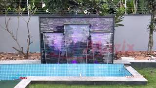 Cascade Fountain Water Curtain Fountain Garden Fountain Fountain for Farm House Best Fountain [upl. by Hannis]