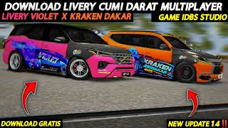 DOWNLOAD LIVERY VIOLET X KRAKEN DAKAR 4N15  IDBS CUMI DARAT MULTIPLAYER TERBARU 2024😱🔥 [upl. by Ymij]