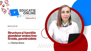 Biologie Clasa a XIa Structura și funcțiile glandelor endocrine tiroida paratiroidele [upl. by Miehar]