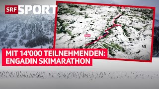 Der 53 Engadin Skimarathon Ein Klassiker über 42 km – Zeitreise amp Visualisiert [upl. by Airotnahs]