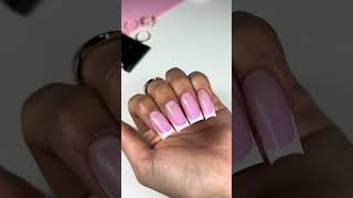 AcrylGel  akrylożel  Przedłużanie paznokci akrylożelem  Quick mani  French manicure [upl. by Ennaeel]