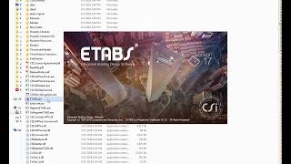 ETABS 17 crack [upl. by Eiroc]