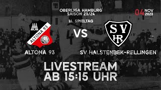 Altona 93  SV HalstenbekRellingen  Livestream von der AdolfJägerKampfbahn [upl. by Ajam]