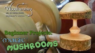 Magic Mushrooms  Beginners Woodturning Project [upl. by Streeter541]