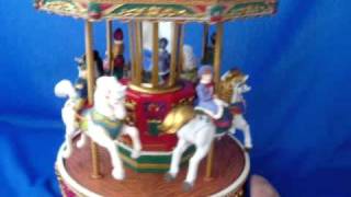 Mr Christmas holiday merry go round carousel horses [upl. by Urita]